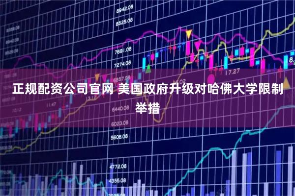 正规配资公司官网 美国政府升级对哈佛大学限制举措